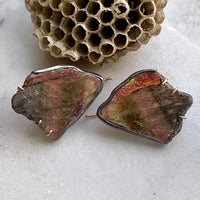 Multicolor Tourmaline 'Wing' Earrings